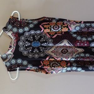 Casual Swing Midi Dress with tie back size Medium